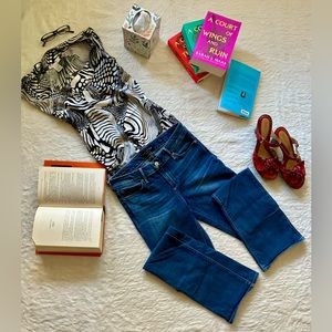 Lucky brand jeans size 6/28 long Lolita boot